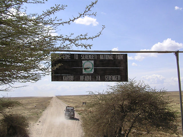 Serengeti sign.