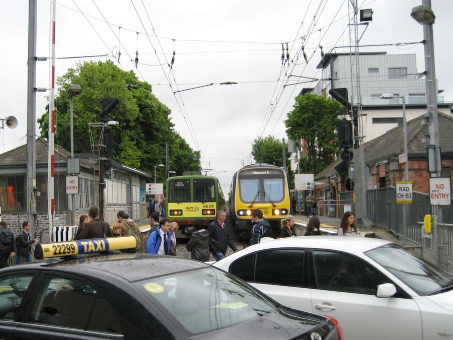 Commuter trains in Dublin